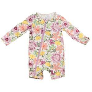 Carter's Floral Rashguard - Pink, Yellow, Green